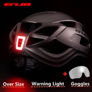 Bicycle Goggles XXL 61-65 Helmet With Light Intergrally-Molded Cycling Headset Road Crash Safety Tow