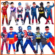 Marvel The Avengers Superhero Captain America Cosplay Costume Jumpsuit Spiderman Thor Hulk Muscle Jumpsuit Halloween