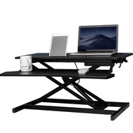 Standing Desk Converter Sit to Stand Desk Height Adjustment Desk Riser with Deep Keyboard Tray for Laptop,Sit Stand Home Office Desk Workstation