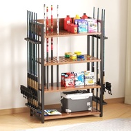 Fishing Rod Placement Rack Fishing Rod Bracket Rack Display Rack Household Fishing Gear Storage Cabi