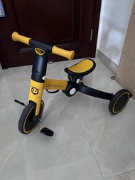 Uonibaby 三合一兒童滑步平衡車單車 - 黃色｜滑步車｜推行車