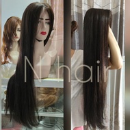 Wig Rambut Asli, Premium Tebal &amp; Panjang 100% Human Hair