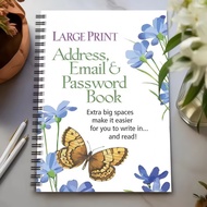 Spiral Password Notebook for Internet Computer Email Login Record Website Username Password JDAV