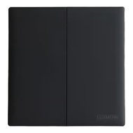 Luxmenn 2 Gang 1 Way Switch LUX-T3-K2/1 Black