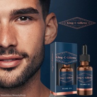 King C Gillette Beard Oil 30ml ผลิตภัณฑ์บำรุงหนวดเคราให้อ่อนนุ่มเงางามสูตรพรีเมี่ยมจากต่างประเทศพร้อ