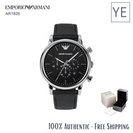 Original authentic Emporio armani Watch men AR1828 Classic Chronograph Men's Quartz Watch 45mm dialArmani watch