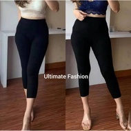 7/8 Short Thick Fleece Premium Import Leggings 702 Legging Seluar Wanita Legging Woman