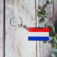 GANTUNGAN HOLLAND DUTCH FLAG KEYCHAIN