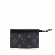 路易威登 Monogram Eclipse 手拿包 Cle Voyage 零錢包 M82776 黑色 PVC 皮革 男士路易威登LOUIS VUITTON官方線上旗艦店