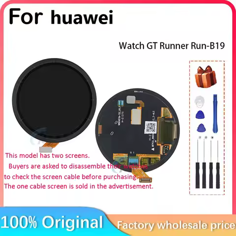 For Huawei WATCH GT Runner RUN-B19 Display + Touch Screen For Huawei WATCH GT Runner RUN-B19 LCD AMO