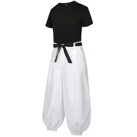 Manga Anime Fushiguro Toji Satoru Gojo Cosplay Costume Wig T-shirt Pants Halloween Christmas