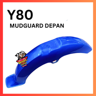 Y80 BLUE MUDGUARD DEPAN FRONT FENDER