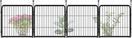 FXW Decorative Garden Fence Panels, Dog Fence for The Yard, Heavy Duty Metal, 24inch High 7.41ft Lon
