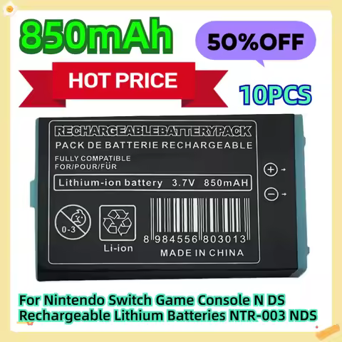 For Nintendo Switch Game Console N DS Rechargeable Lithium Batteries 3.7V 850mAh NTR-003 NDS