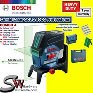 COMBO Bosch Combi Level Laser GCL2-50CG Professional (Green Laser) AA Battery or 12v Battery &Charge