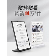 Table Stand Price List Menu Display Card Burger Milk Tea Shop Dining Table Stand Acrylic Card