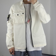 BP Stone 21SS Washed Distressed Cargo Jacket - Casual Streetwear