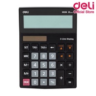 Deli เครื่องคิดเลขพลาสติก Tax แบบตั้งโต๊ะ 12 หลัก Calculator 12-digit M126 รับประกัน 5 ปี เครื่องคิดเลข เครื่องคิดเลขตั้งโต๊ะ
