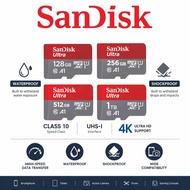SanDisk Ultra microSD 128GB/256GB/512GB/1TB UHS-I V30 U3 100MB/s for Android Phone iPad DSLR CCTV Su