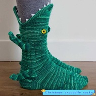 Hot Product Knit Crocodile Socks Christmas Knitted Crocodile Socks Shark Socks Floor Warm Socks Christmas Gift Birthday Gift
