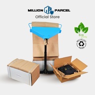 MillionParcel Z-fold Kraft Paper & Rack | Brown Paper Bubble Sheet | Honeycomb Paper | Packaging | G