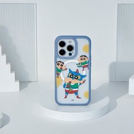 蠟筆小新動感超人裝極光霧透MagSafe iPhone手機殼
