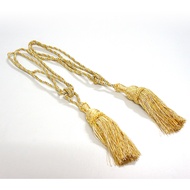 Warm Decoration Effect-Double Gold Tassel Curtain Strap Tie Rope Curtain Customized 1 Piece 39 Yuan 