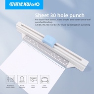 30 Holes Punchersliding Duty Paper Punch A4 B5 A5 A6 A7 / 5 Sheets Hole Punch Paper Punch