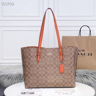 กระเป๋า Official Shop Classic Logo Vintage Canvas MOLLIE 25 กระเป๋าถือ 1665 ขนาด: 34 * 29 * 15 ซม