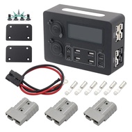 Car USB Charging Hub USB Charging Hub withLED Light & Type C Port USB Charging Hub Charging Hub with