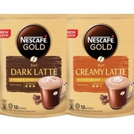 NESCAFE GOLD DARK LATTE/ CREAMY LATTE (12 sachet)