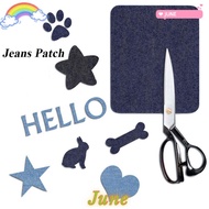 JUNE1 4Pcs Fabric Patch Apparel Repair Pants Iron-on