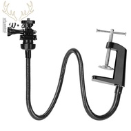 Webcam Stand, Upgraded Webcam Mount Stand with Flexible Gooseneck Arm and Clamp, Suit for Logitech W