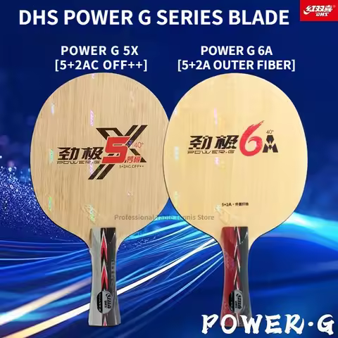 Original DHS PG Series Blade POWER-G 5X (5+2X Carbon) PG6A(5+2A Carbon) Table Tennis Blade Racket Or