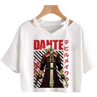 Devil May Cry crop top shoujo girl style y2k summer Aesthetic corset gyaru woman clothes