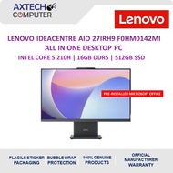 Lenovo IdeaCentre AIO 27IRH9 F0HM0142MI 27" FHD All-in-One Desktop PC (C5-210H, 16GB, 512GB SSD, Int