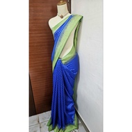 DEEPAVALI SALE/SG READYSTOCK/BLUE AND GREEN SAREE
