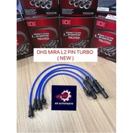 KP PLUG WIRE SET 7MM CABLE SILICONE - DHS MIRA L2S PIN TURBO ( NEW )