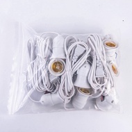 [S027] E27 lamp holder with switch and plug length 2m 4m 8m 27mm swirl tail light 【 T4 P27 A0 】