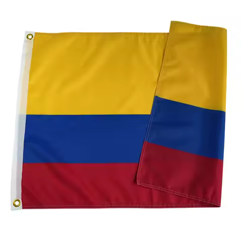 PTEROSAUR Colombia Flag, Colombia Colombian National Flag, Flags with Brass Grommets for Room Boat I