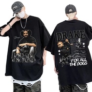 Rapper Drake T-Shirt Men's Clothing Vintage Hip Hop Short Sleeve Oversized Casual Fashion Cotton Uni