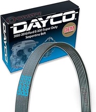 Dayco Main Drive Serpentine Belt Compatible with Ford E-350 Super Duty 5.4L 6.8L V10 V8 2002-2010