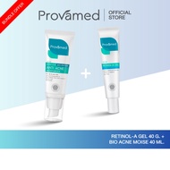[SET] PROVAMED ACNICLEAR BIO-PEPTIDE ANTI ACNE MOISTURIZER 1 PCS + PROVAMED RETINOL A GEL 40 G. 1 PC