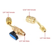 GoolRC Air Conditioning Refrigerant Compact Ball Valve 1/4 Inch for R410A R134A R12 R22 HVAC and Ada