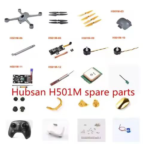 Hubsan H501M X4 RC Drone Quadcopter spare parts body shell blade motor ESC receiver Camera board GPS