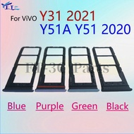 For ViVO Y31 Y51 Y51A Sim Card Tray Slot Sim Card Holder Replacement Parts