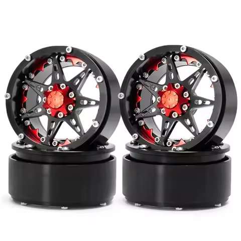2.2 inch Beadlock Wheel Rims Hubs Beadlock Metal Wheels Rims for Axial SCX10 TRX-4 TRAXXAS Axial 1/1