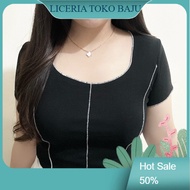  DV Heejin Rib Longshort | Women's Stretch Rib Crop Top