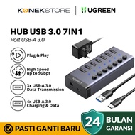 UGREEN HUB USB 3.0 Splitter 7 IN 1 LED 12V Charging & Transfer 90307