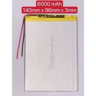 6000mAh 140mm x 96mm x 3mm 2 & 3 Wayer Original China Tablet Battery Bateri Tab Cina 6000 mAh
